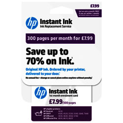 HP Instant Ink Enrolment Card, 300 Pages